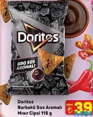 DORİTOS BARBEKÜ SOS AROMALI MISIR CİPSİ 115 G fiyat ve kampanya bilgisi